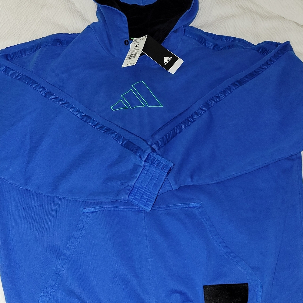 adidas Daniel Patrick x James Harden Hoodie Blue Men's Size Large FR5758 NWT